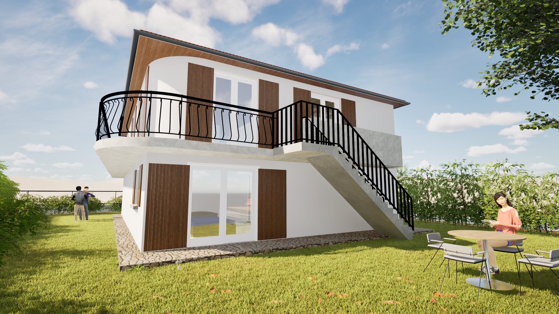 Vue depuis le jardin